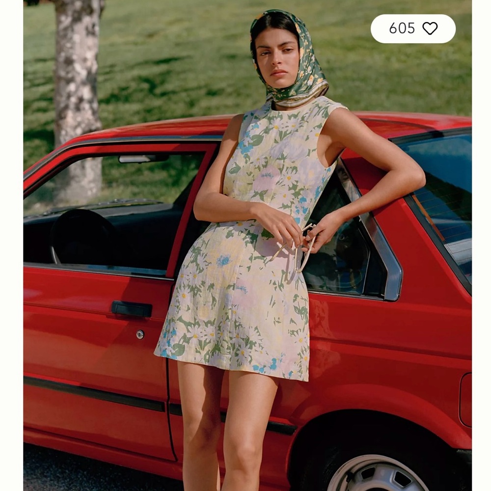 Anthropologie Lovaan Harper linen mini dress NWT US12/UK16